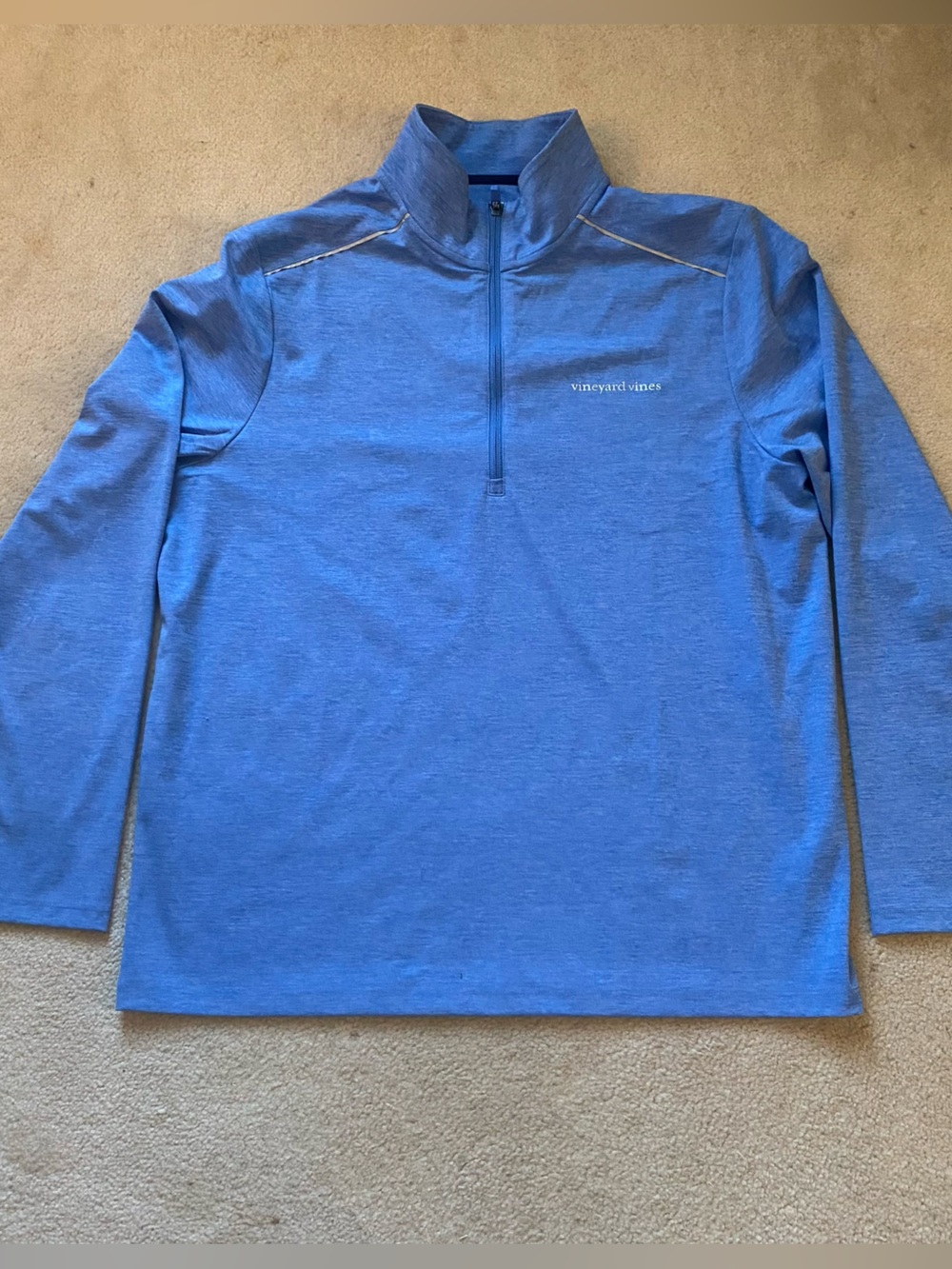 Vineyard Vines Performance Quarter Zip Pullover Men's Large Blue - Picture 2 of 7